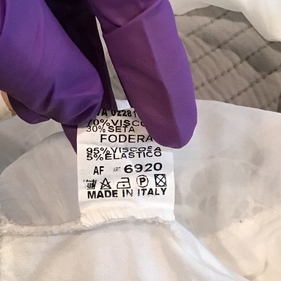 HOSTESS PICK Silk Blend Lace Blouse Made in Italy - Picture 6 of 8